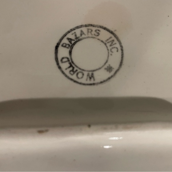 World Bazaar Set Vintage Late 20th Thanksgiving Turkey Platter & Serving Tray - Picture 6 of 11